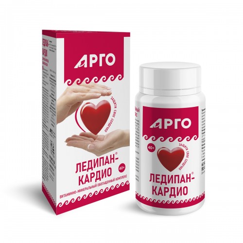 Купить Витаминно-минеральный обогащенный комплекс Ледипан-кардио, капсулы, 60 шт  г. Екатеринбург  