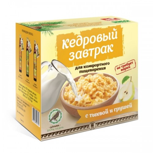 Купить Завтрак кедровый для комфортного пищеварения с тыквой и грушей  г. Екатеринбург  