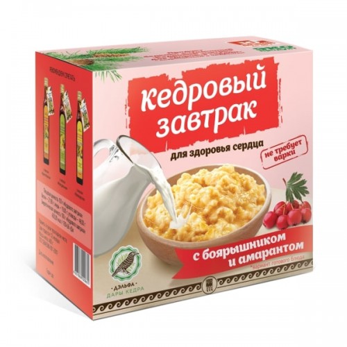 Завтрак кедровый для здоровья сердца с боярышником и амарантом  г. Екатеринбург  